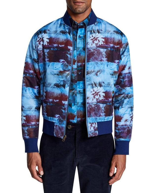 Brooklyn Brigade Mens Splash Reversible Bomber - Navy Product Image