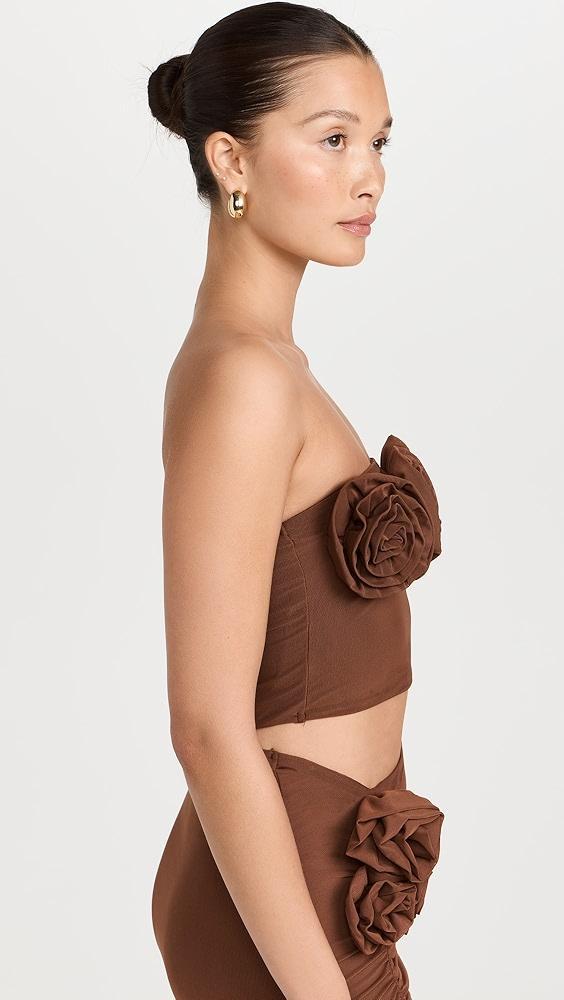 AFRM Este Tube Top with Rosettes | Shopbop Product Image