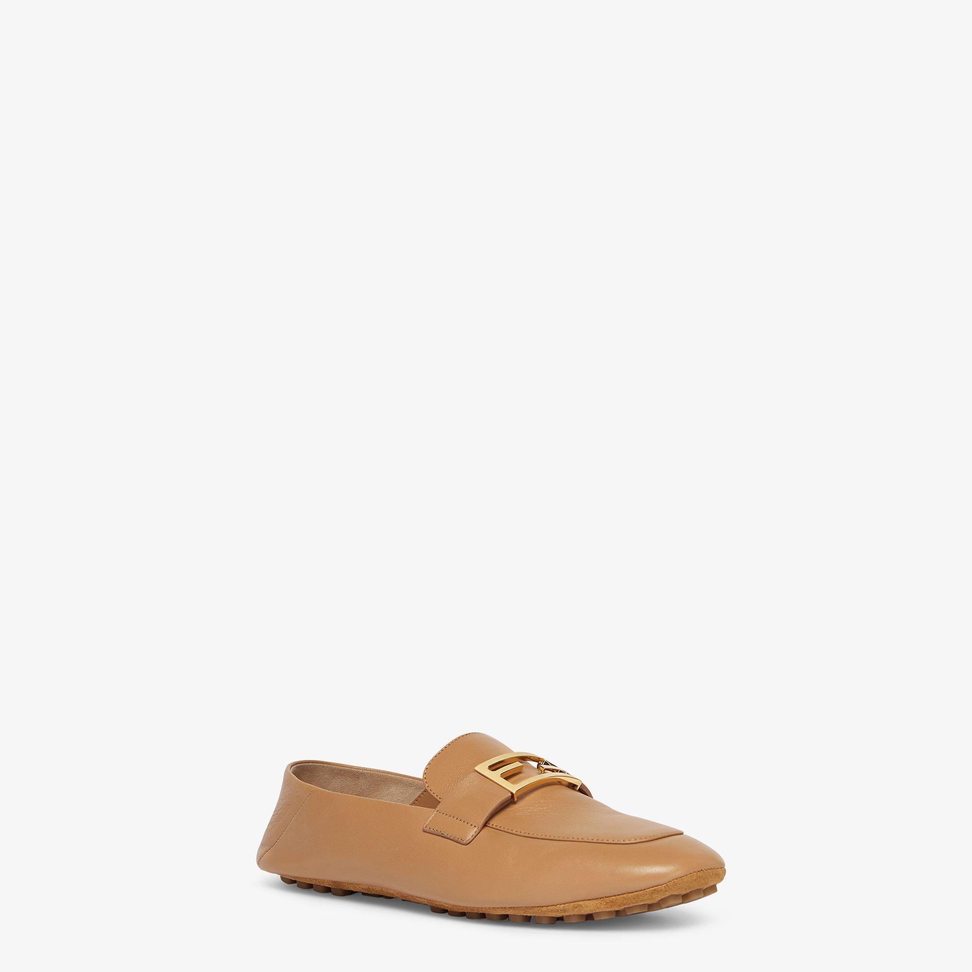 BaguetteBeige nappa-leather loafers Product Image