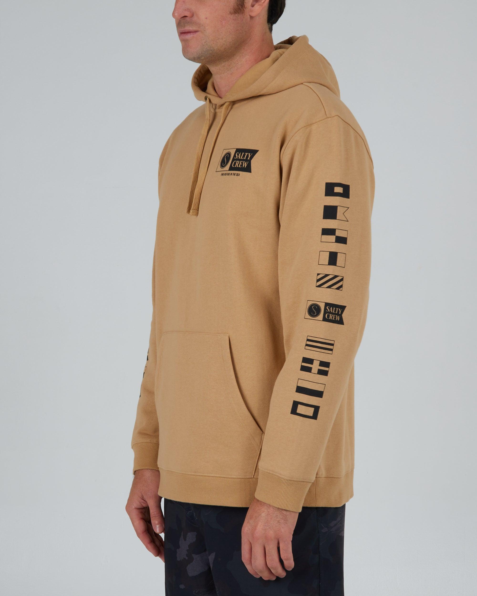 Alpha Hood Fleece Hoodie - Sandstone Male Product Image