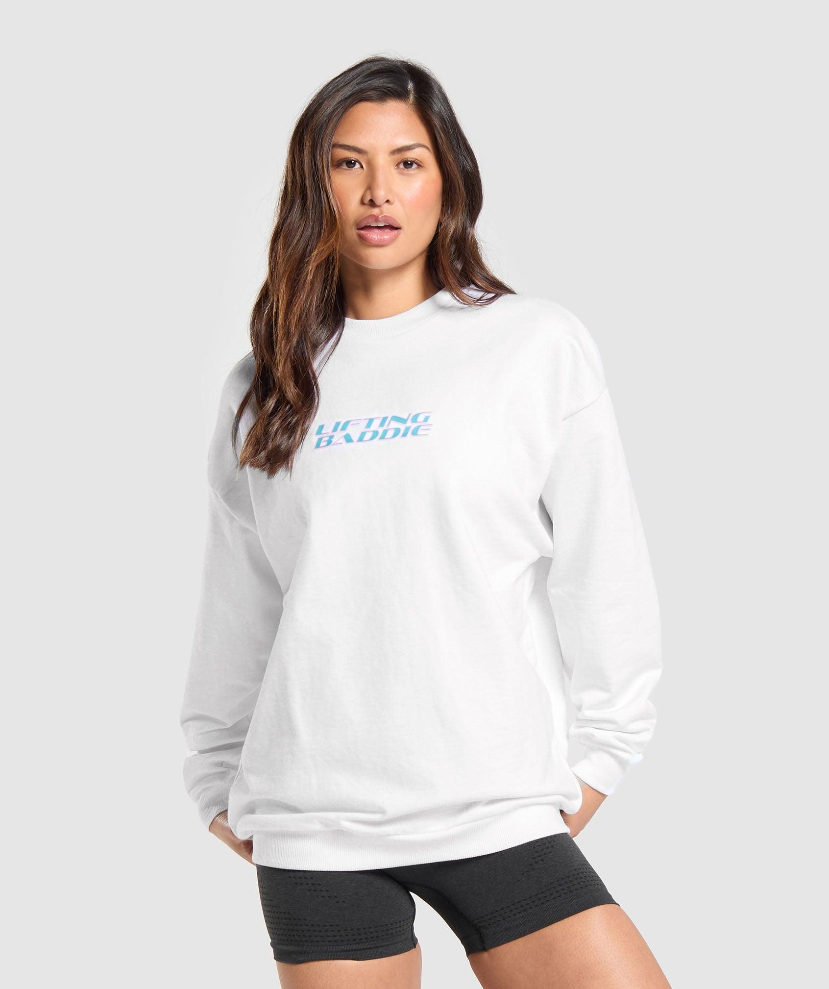 Lifting Baddie Graphic Sweatshirt Product Image