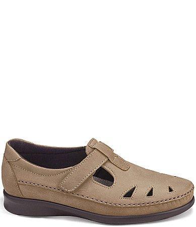 SAS Roamer Leather Strap Flat Loafers Product Image