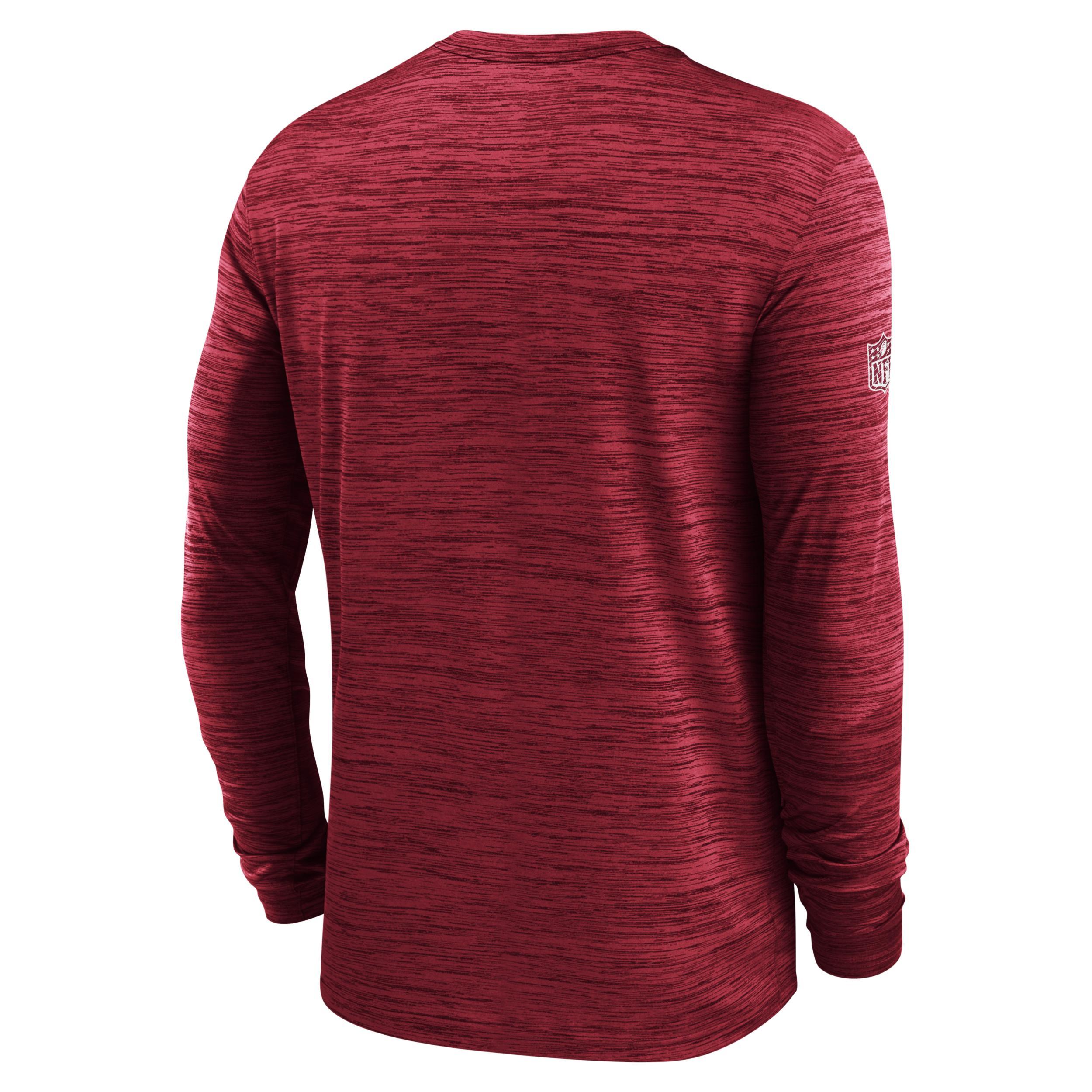 Nike Mens Cardinal Arizona Cardinals 2024 Sideline Velocity Performance Long Sleeve T-Shirt Product Image