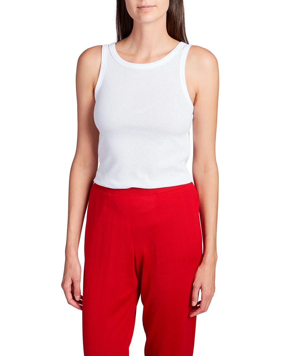 The Row Frankie Rib Organic Cotton Tank Top Product Image