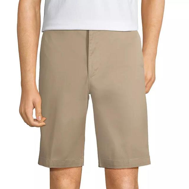 Mens Lands End Plain Front Wrinkle-Resistant Chino Shorts Product Image