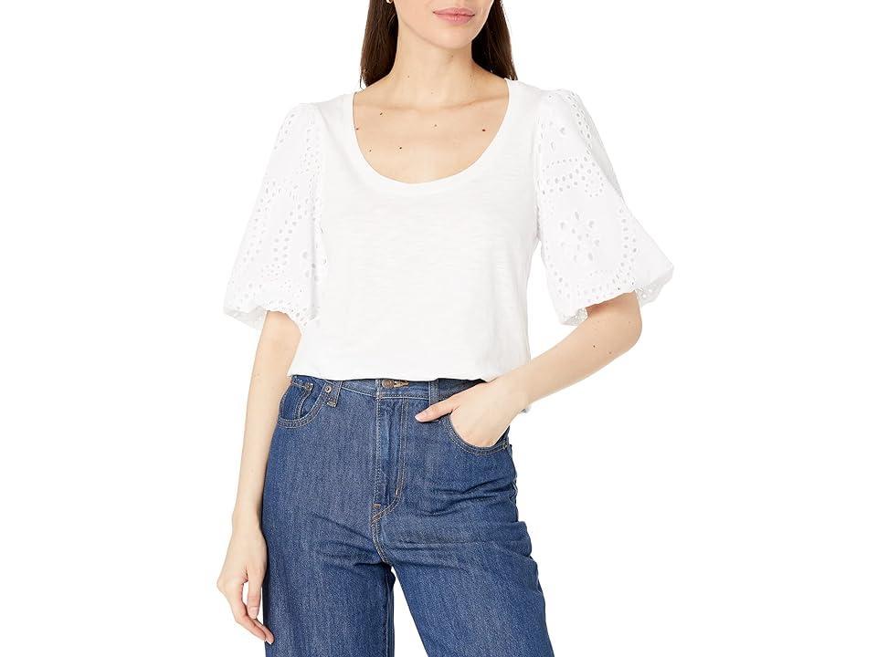 Sanctuary Willow Eyelet Puff Sleeve Blouse Product Image