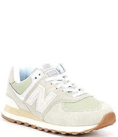 New Balance Womens 574 Lifestyle Suede Retro Sneakers Product Image