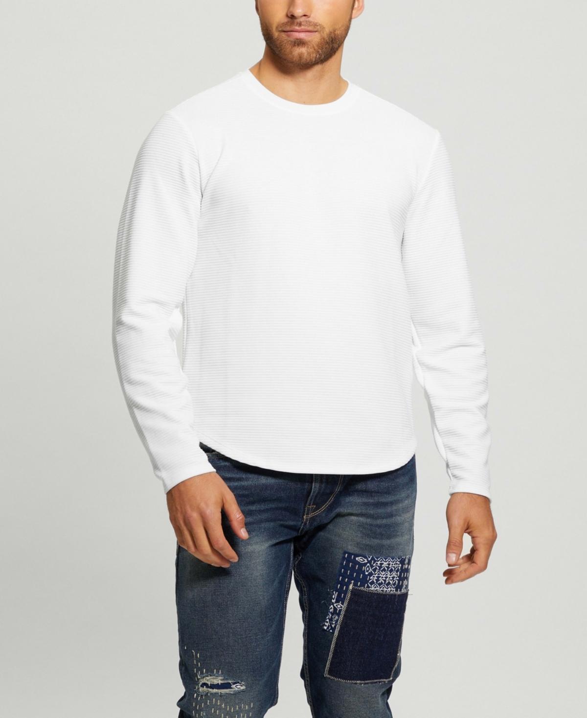 Guess Mens Textured Long-Sleeve T-shirt Product Image