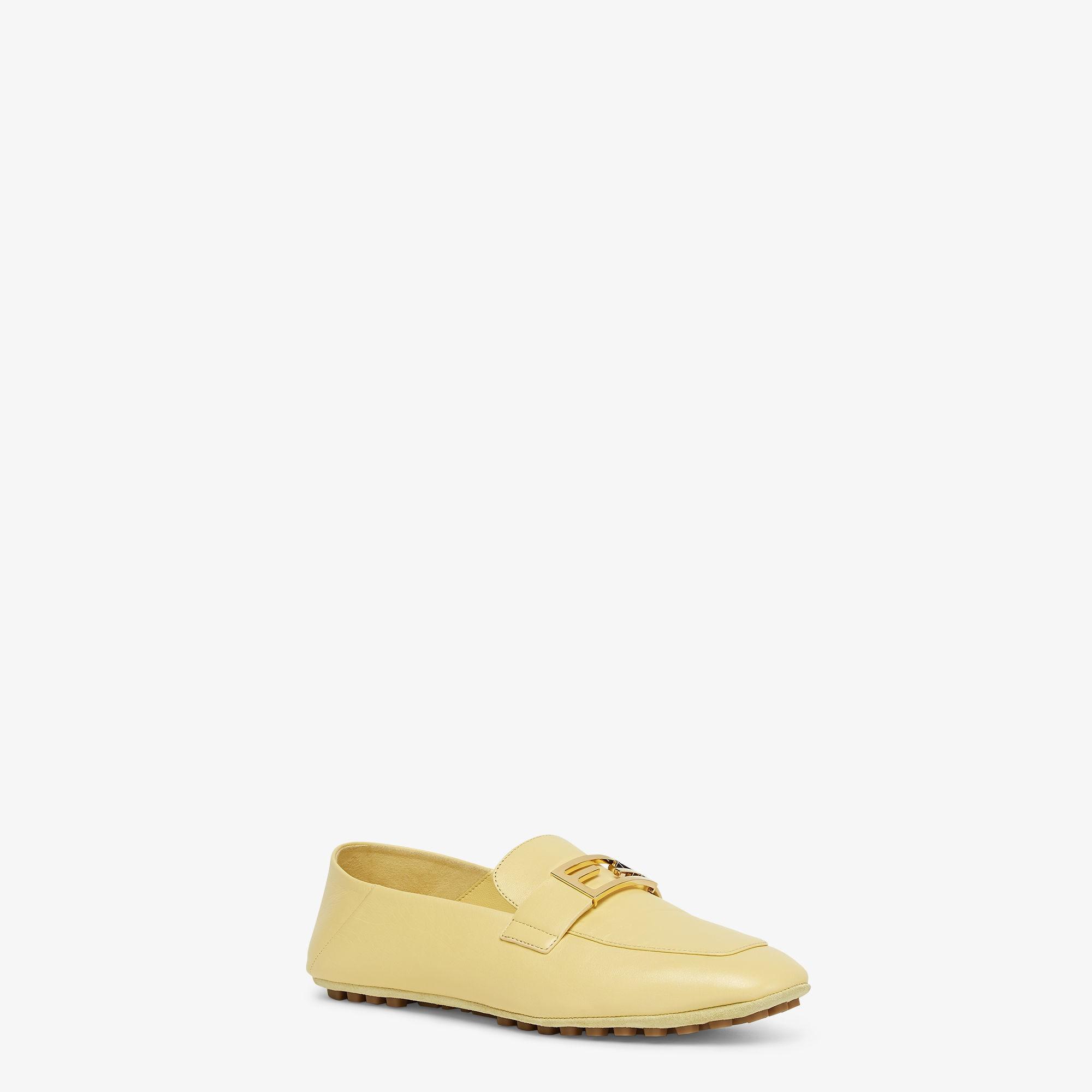 BaguetteYellow leather loafers Product Image