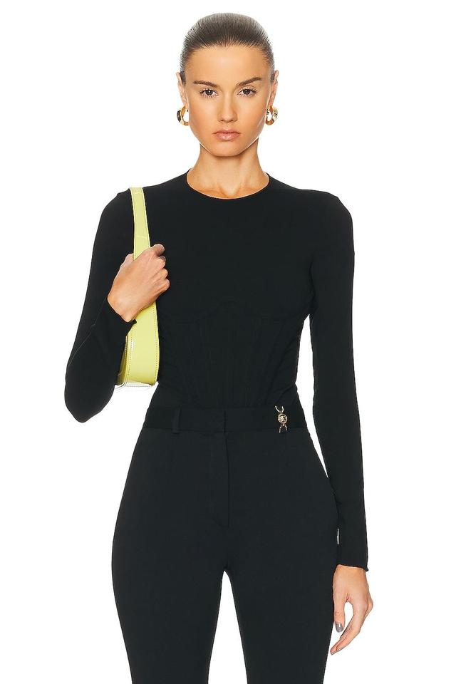 VERSACE Georgette Bodysuit Top Product Image