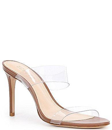 Schutz Ariella Clear Vinyl Dress Slides Product Image