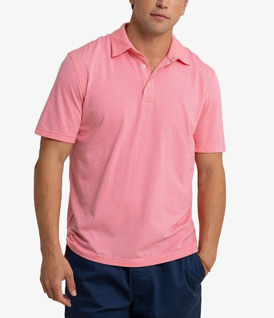 Southern Tide Seaport Davenport Stripe Short Sleeve Polo Shirt Product Image