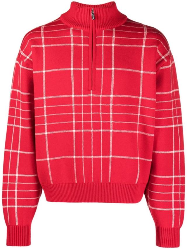 JACQUEMUS La Maille Carro Wool-blend Sweater In Red Product Image