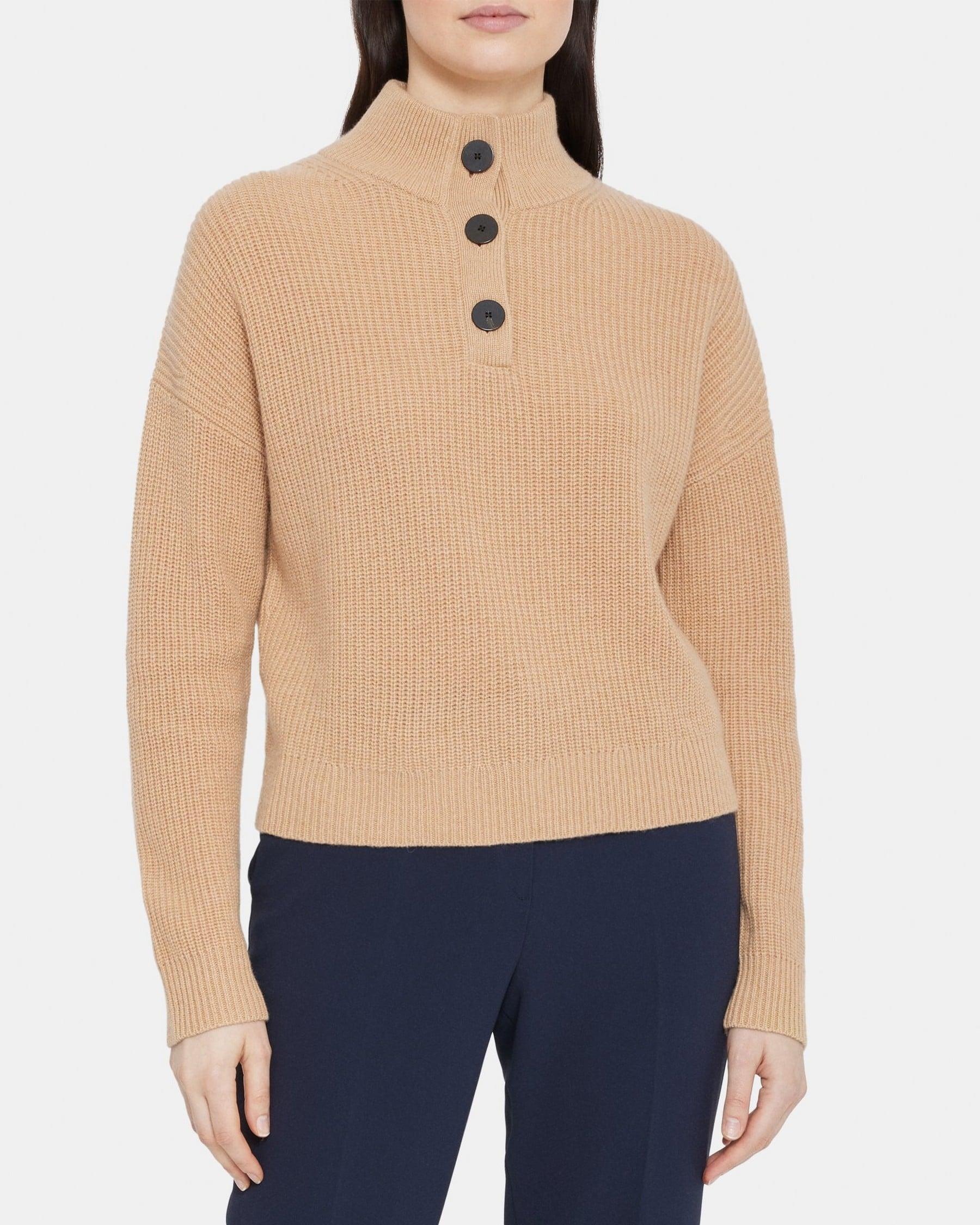 Half-Button Sweater in Wool-Cashmere product image