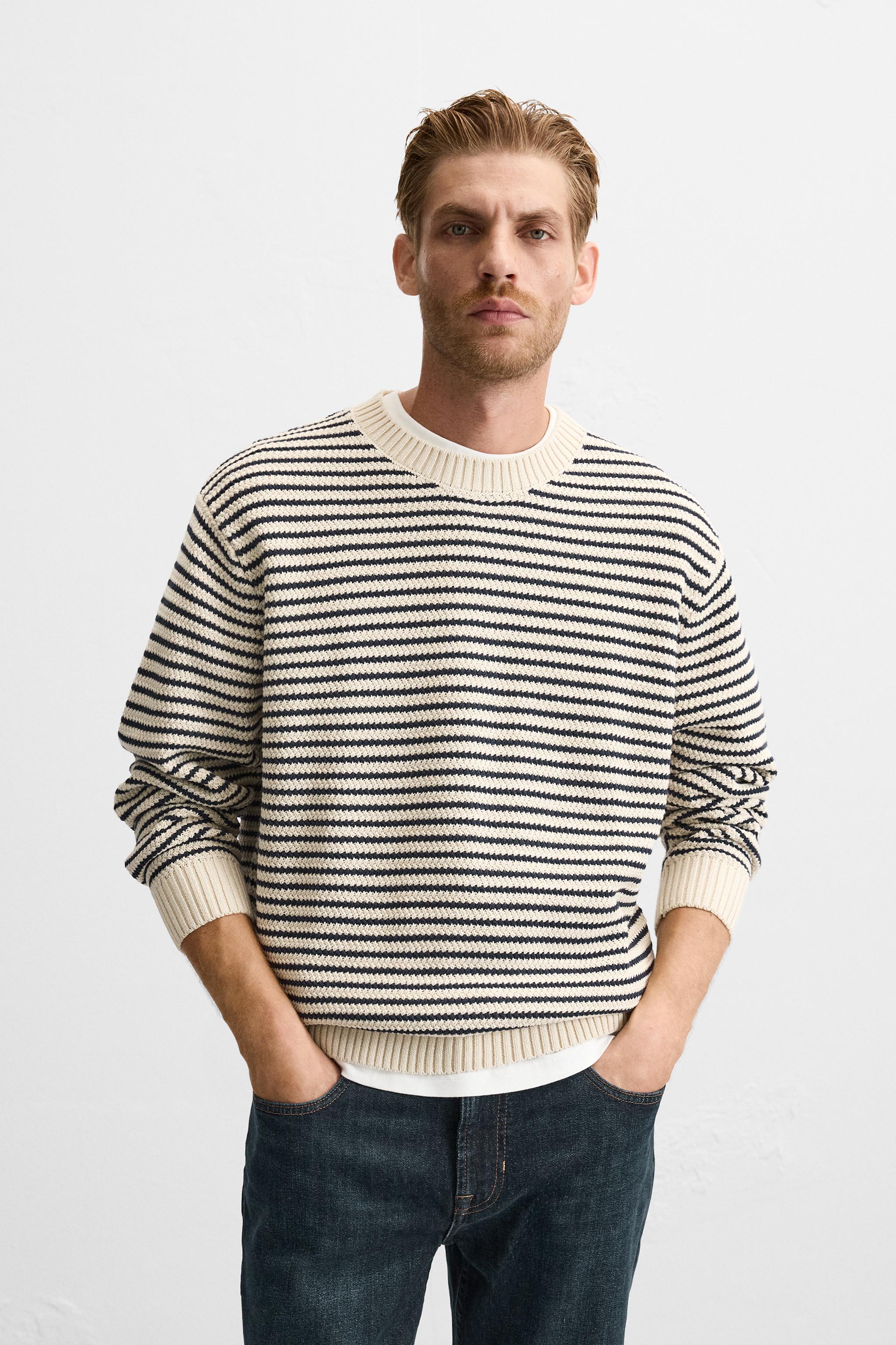 STRIPED JACQUARD SWEATER Product Image