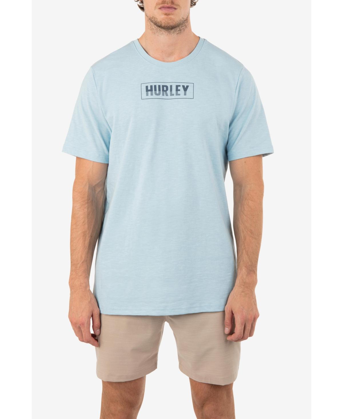 Hurley Mens Evd H2O-dri Box Lines Slub Short Sleeves T-shirt Product Image