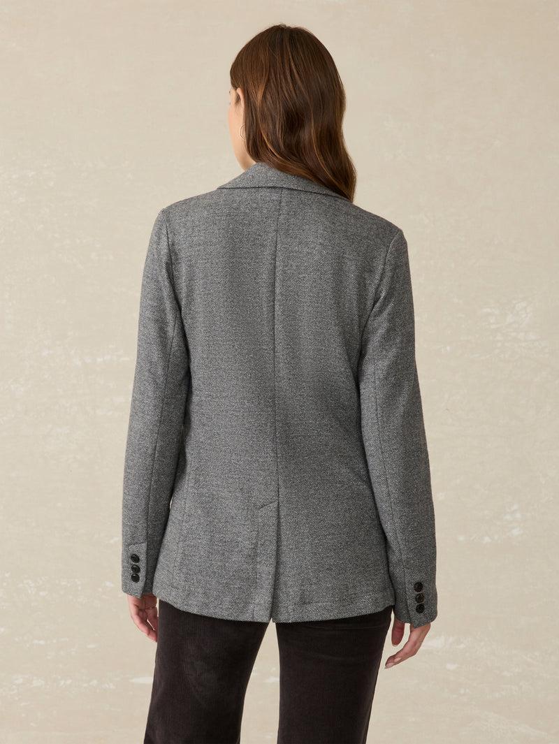 Inlet Herringbone Blazer - Steel Rock Herringbone Product Image