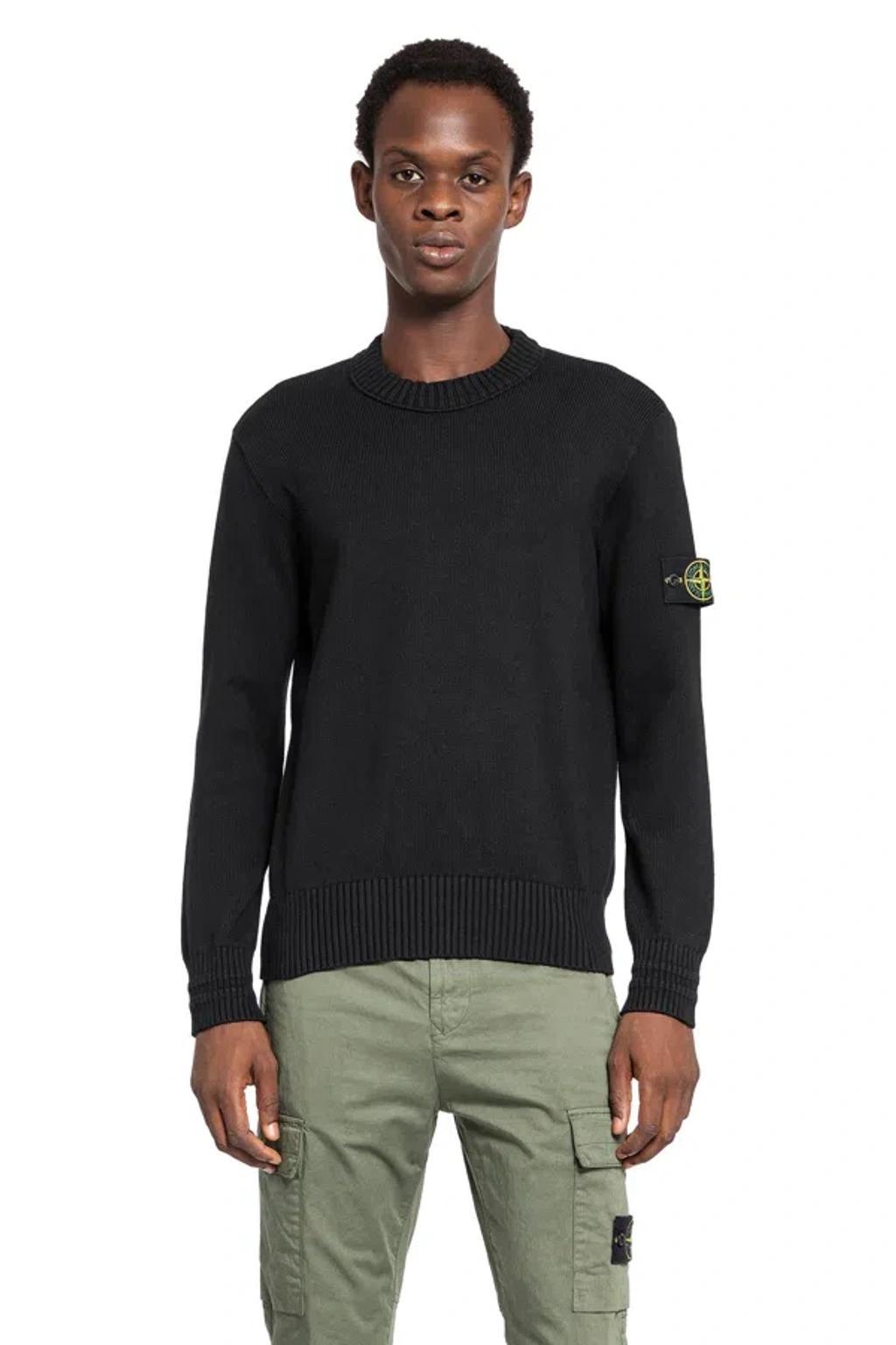 STONE ISLAND Crewneck In Black Product Image