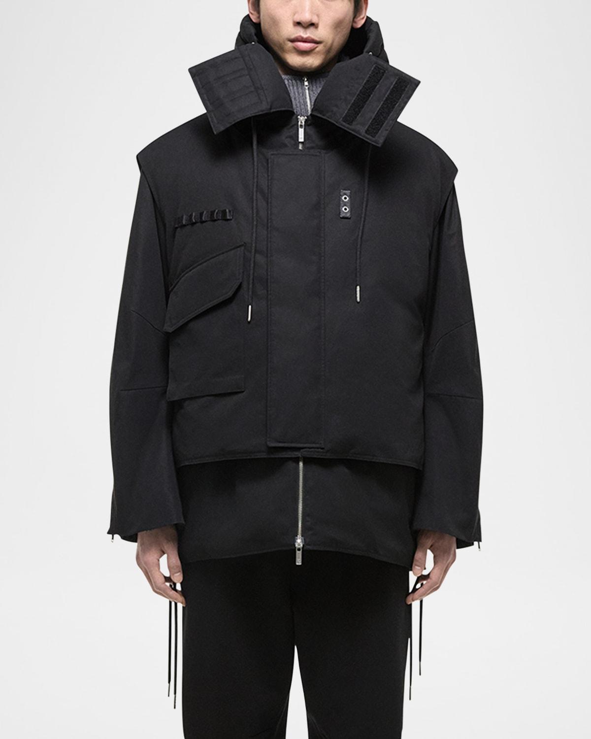 Men's Double-Layer Hooded Parka Product Image