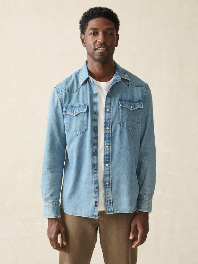 The Western Shirt - Faded Indigo Male Product Image