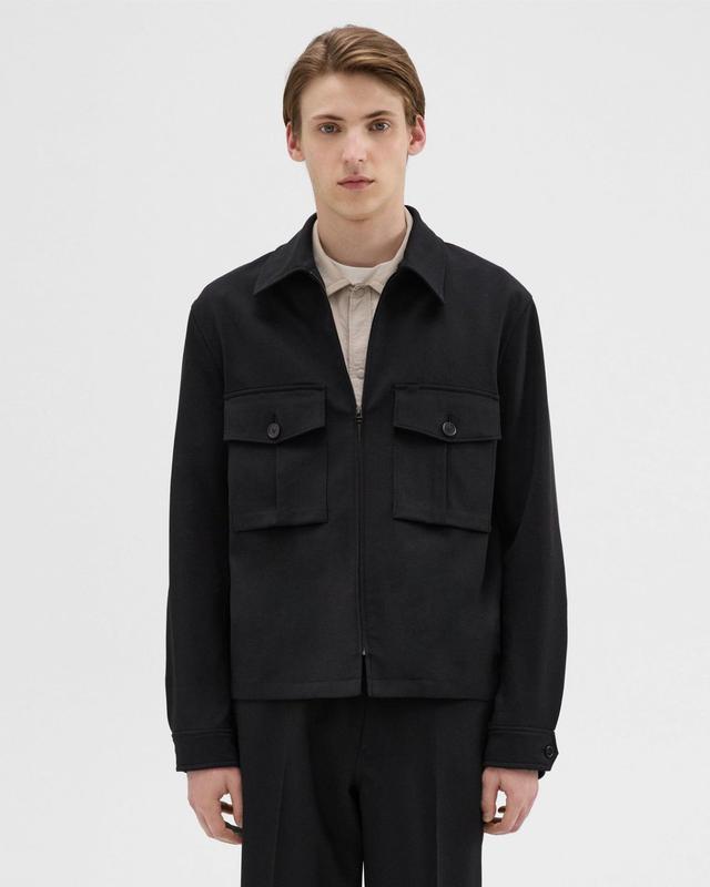 Wool Gabardine Shirt Jacket Product Image