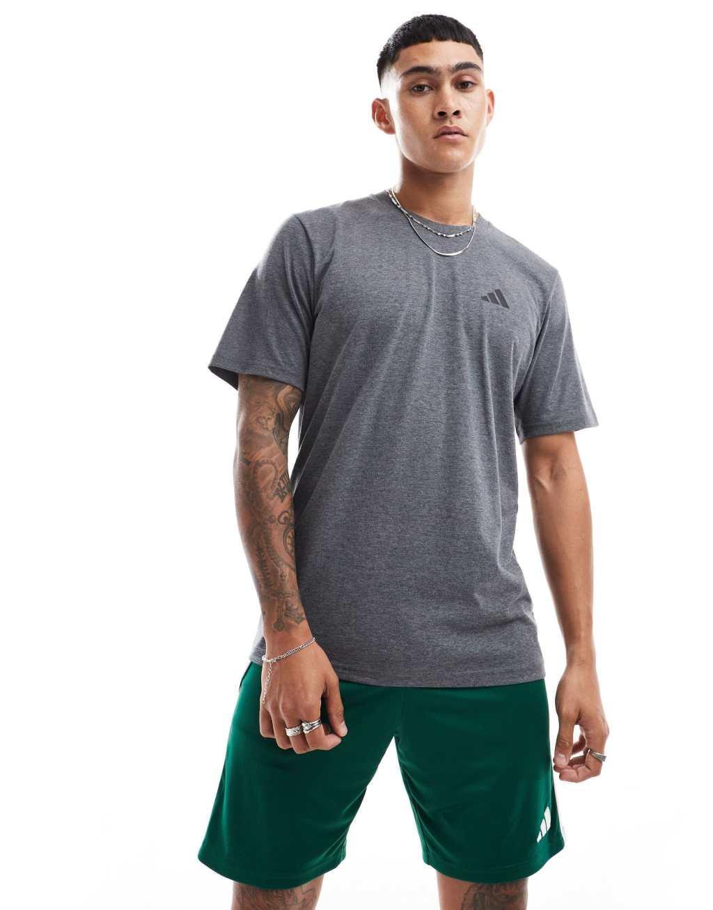 adidas Training Essentials Feelready T-shirt in gray Product Image