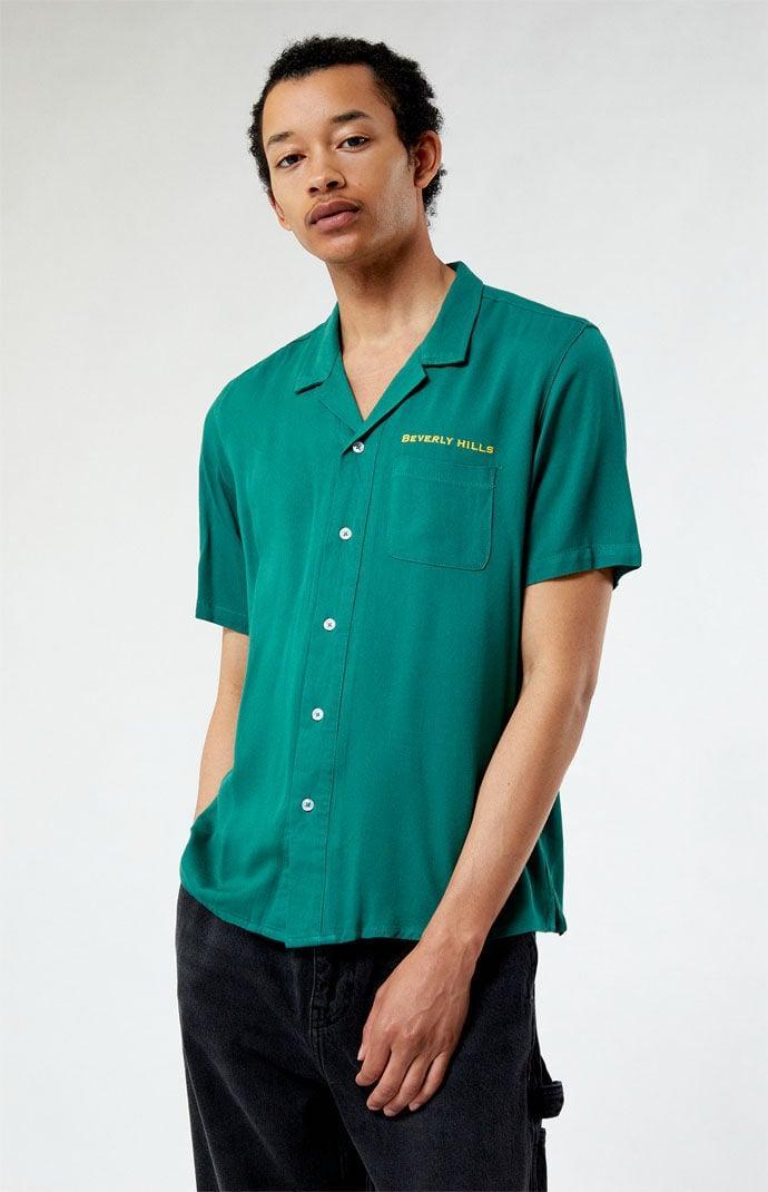 Men's Beverly Hills Embroidered Camp Shirt Product Image