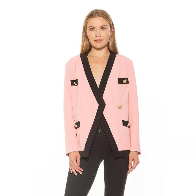 Womens ALEXIA ADMOR Emele Oversized Contrast Blazer Product Image