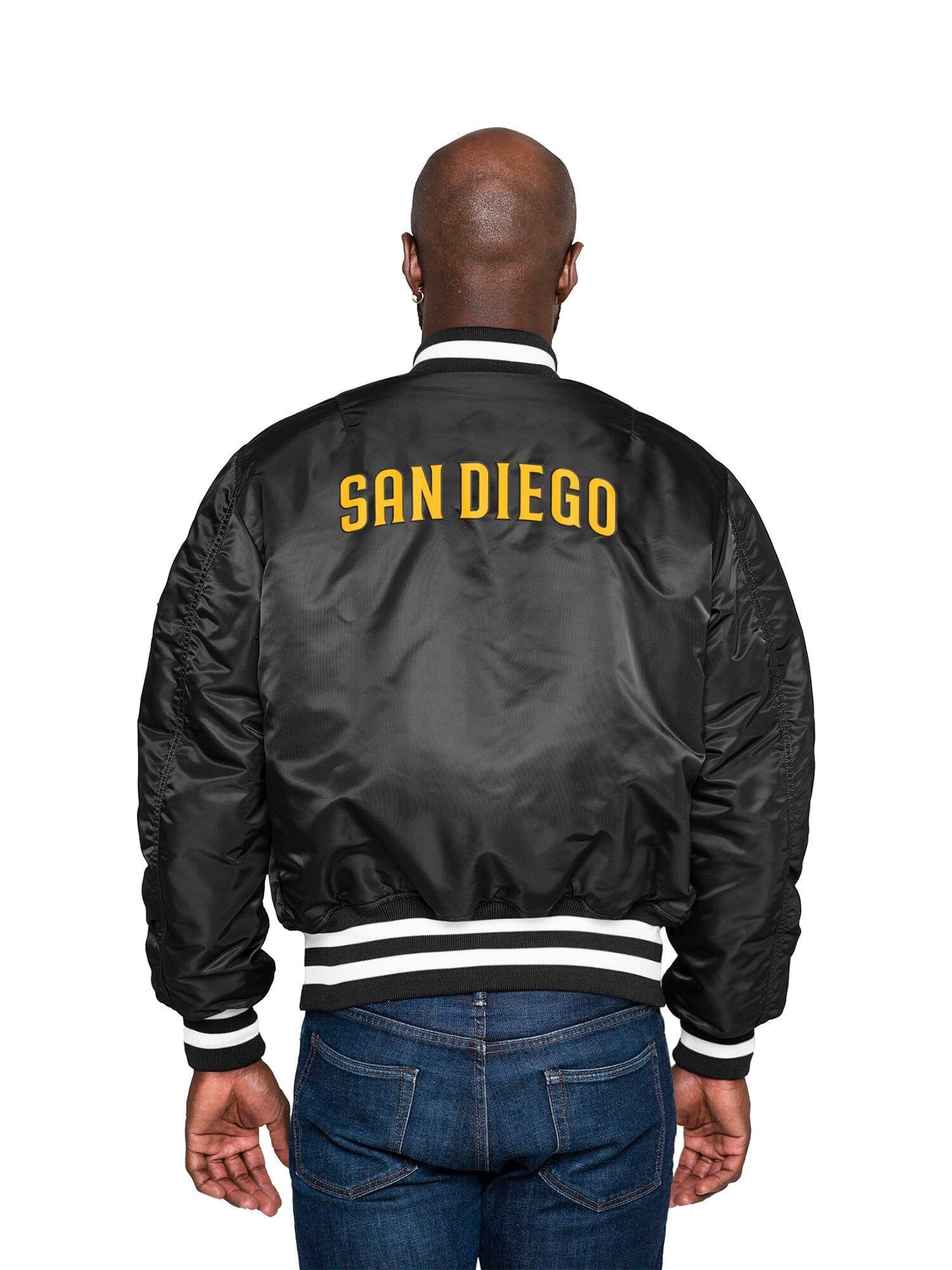 SAN DIEGO PADRES X ALPHA X NEW ERA MA-1 BOMBER JACKET Product Image