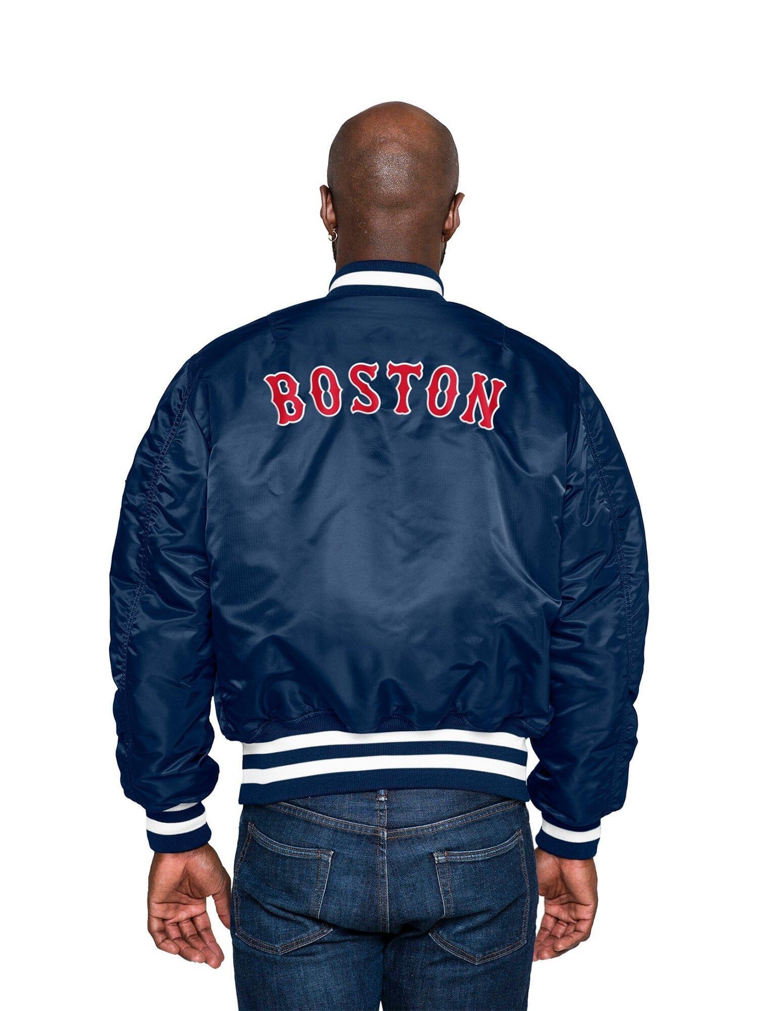 BOSTON RED SOX X ALPHA X NEW ERA MA-1 BOMBER JACKET Unisex Product Image