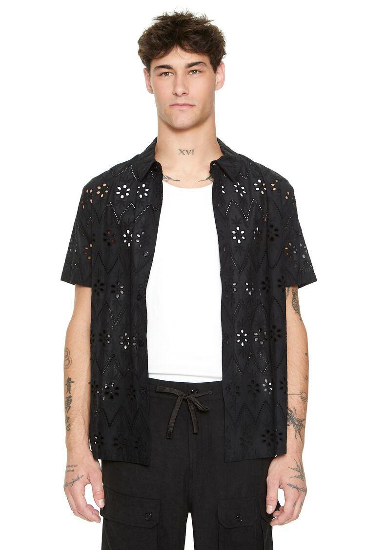 Floral Eyelet Shirt | Forever 21 Product Image