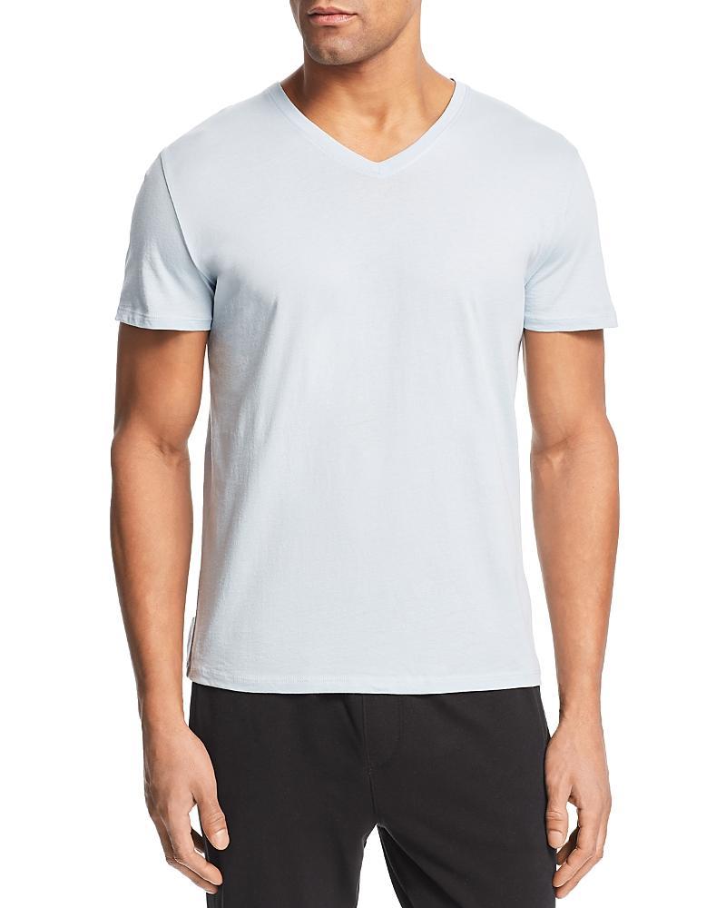 Mens Slim Fit V-Neck Cotton T-Shirt Product Image