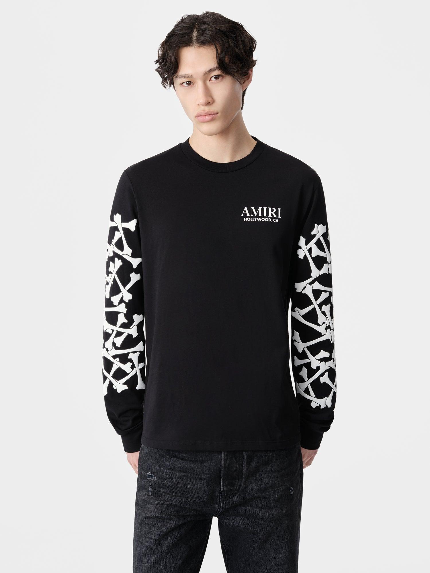 BONES STACKED LONG SLEEVE TEE - Black Male Product Image