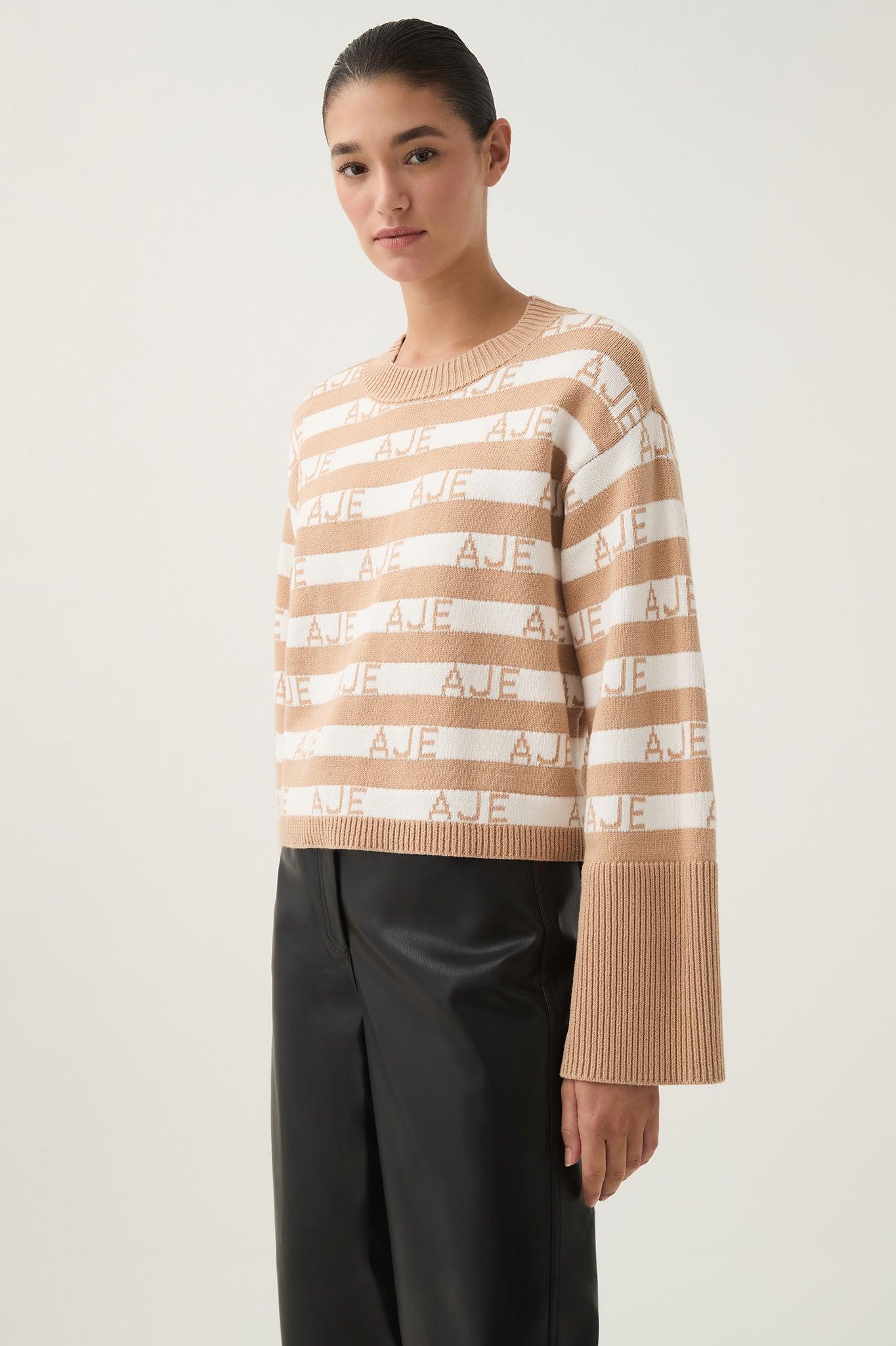 Story Oversized Striped Knit Product Image