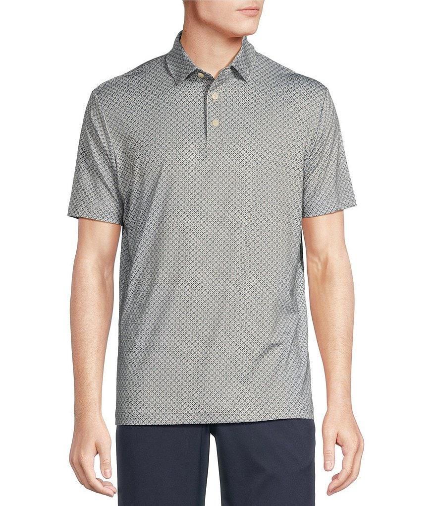 Cremieux Blue Label Performance Stretch Printed Short Sleeve Polo Shirt Product Image