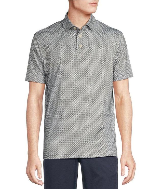 Cremieux Blue Label Performance Stretch Printed Short Sleeve Polo Shirt Product Image