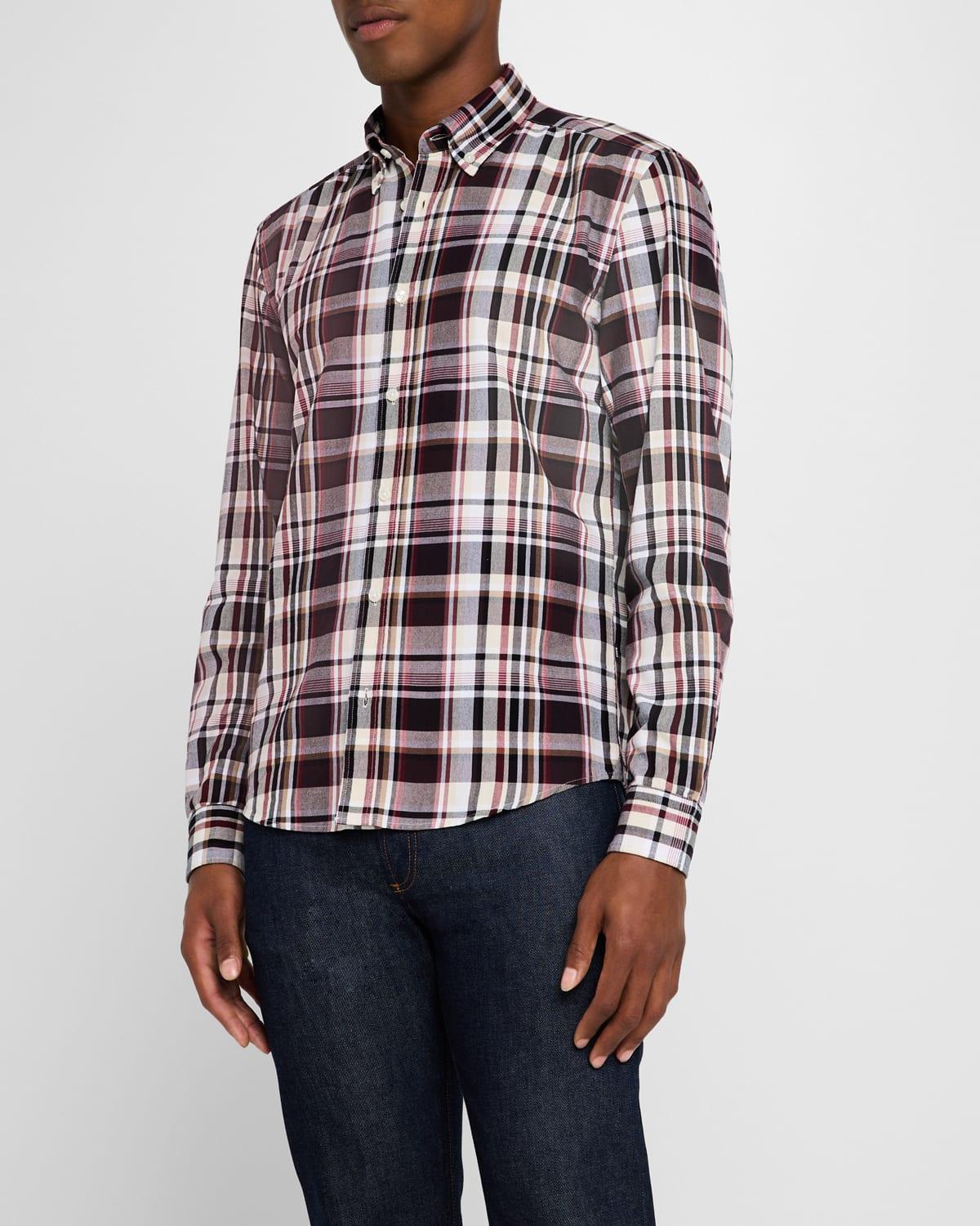 Men's Liam Cotton Vichy Check Sport Shirt Product Image