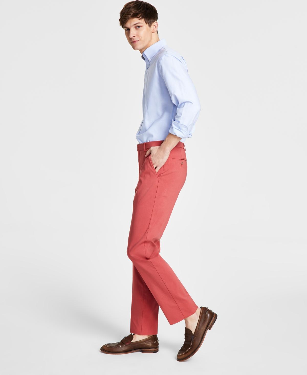 Tommy Hilfiger Mens Modern-Fit Stretch Solid Performance Pants Product Image