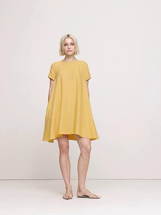 Aurelia Linen-Blend Mini Dress Product Image