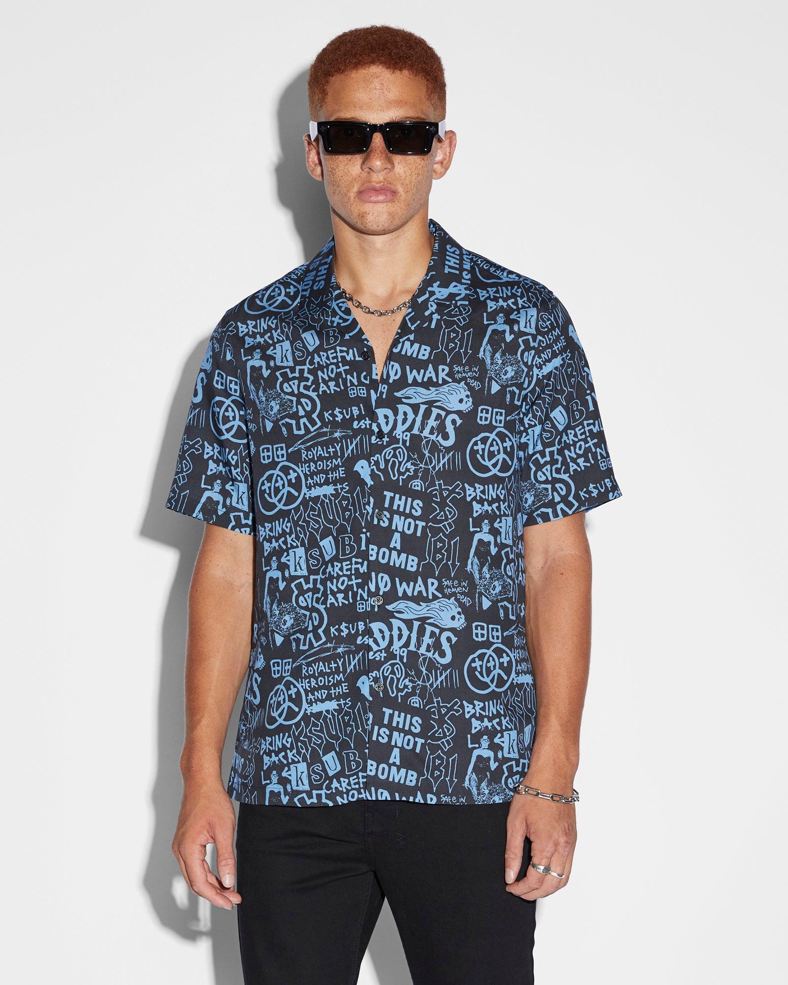 BADDIES RESORT SS SHIRT BLUE Male Product Image