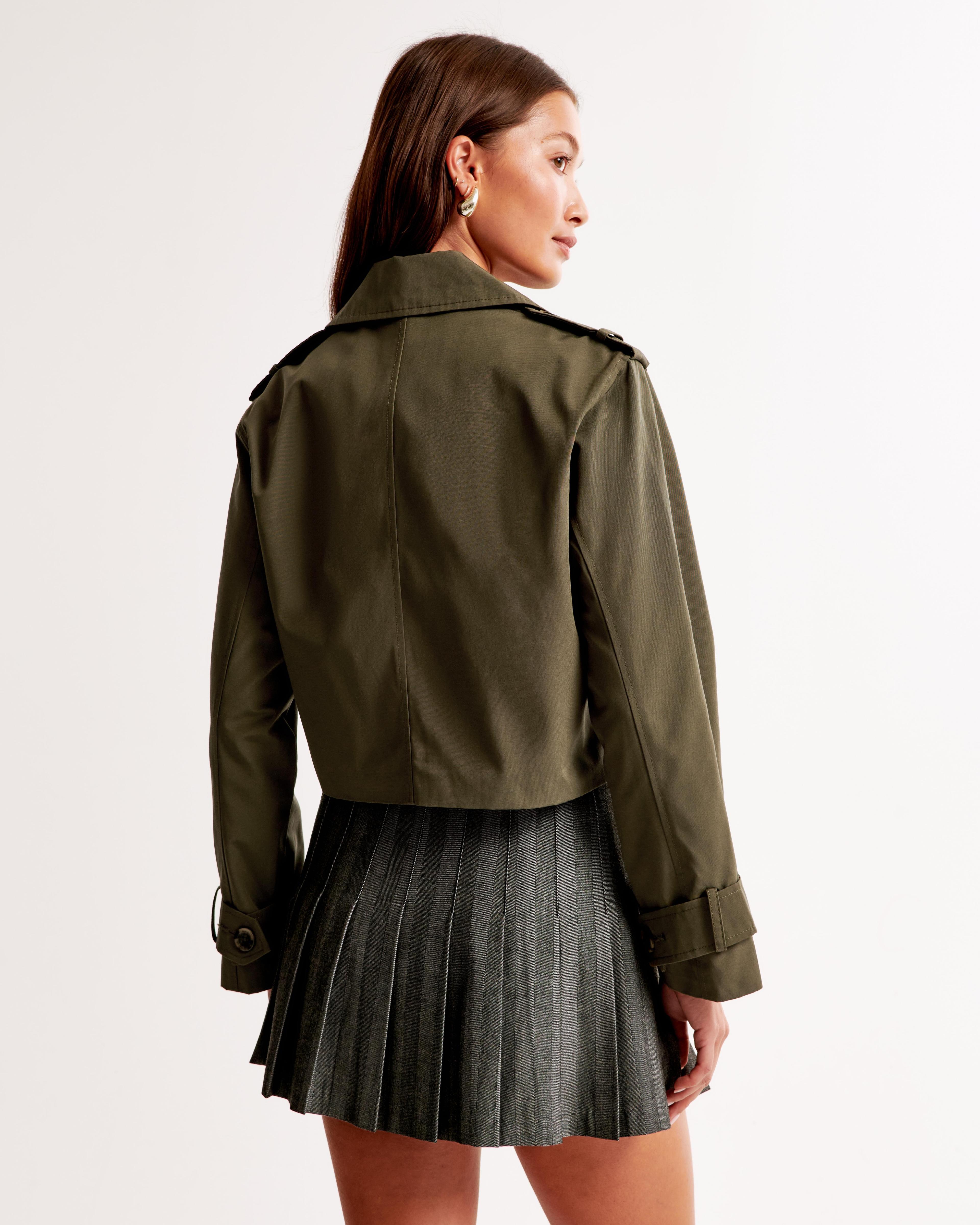 Cropped Trench Coat Product Image