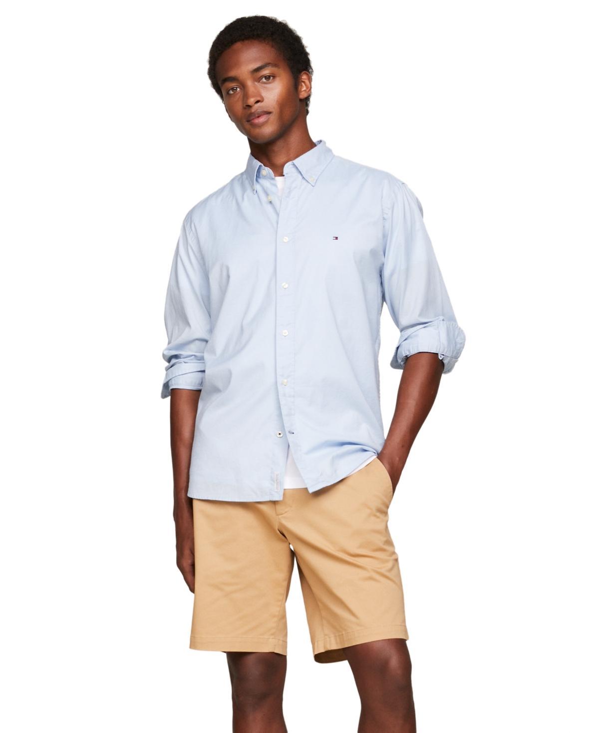 Tommy Hilfiger Mens Poplin Long Sleeve Button-Down Shirt Product Image