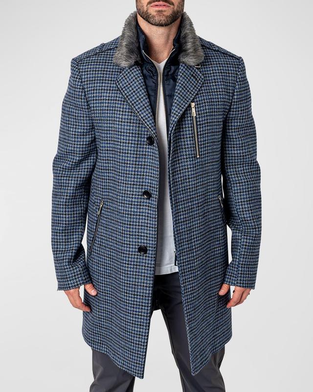 Maceoo Captain Houndstooth Peacoat with Bib Product Image