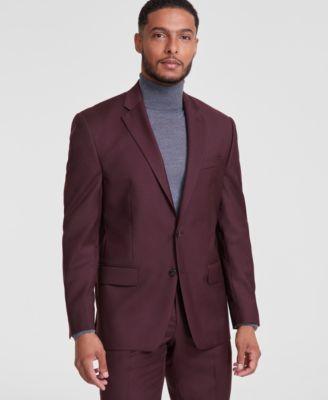 Men Classic-Fit Wool-Blend Suit Separate Jacket Product Image