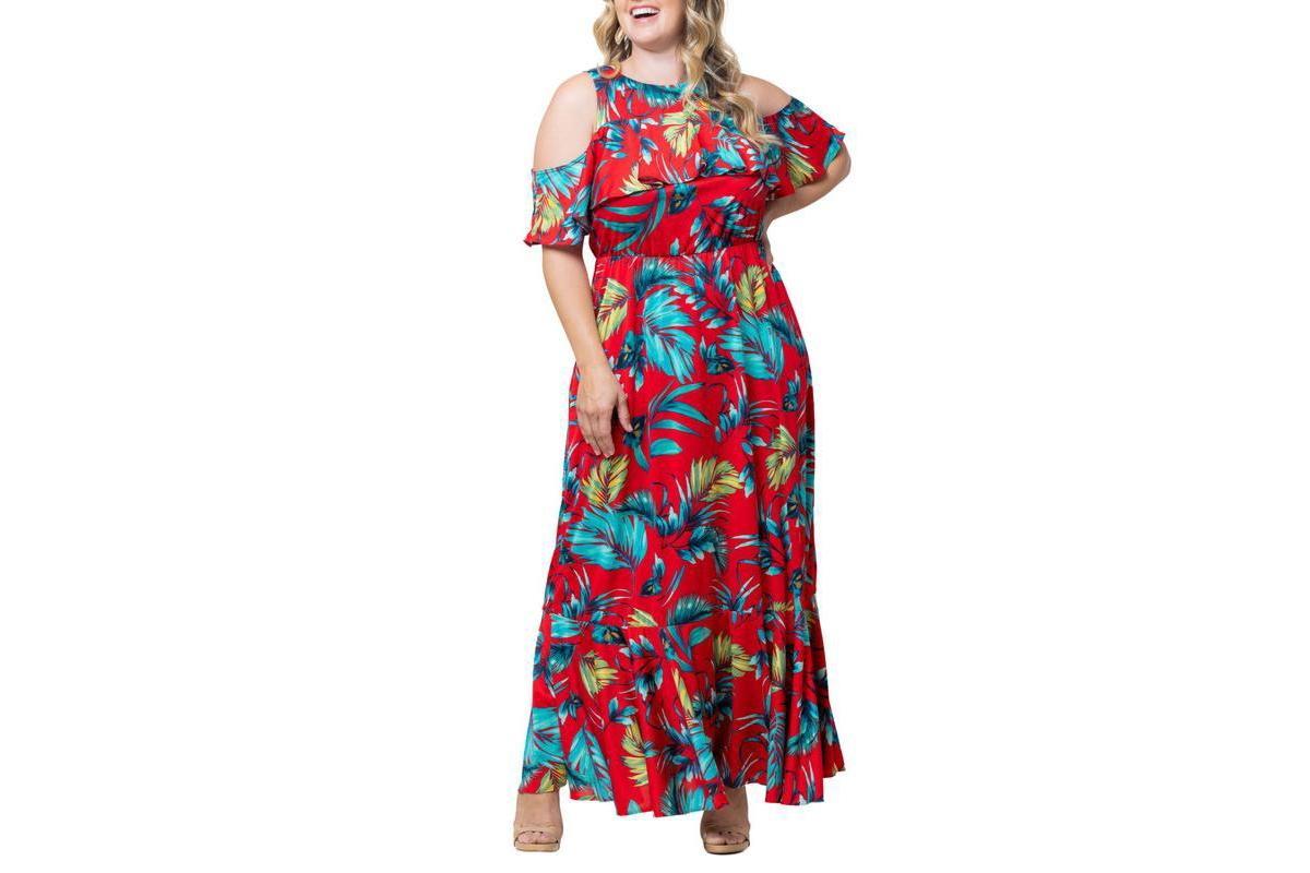 Kiyonna Piper Cold Shoulder Dress Product Image