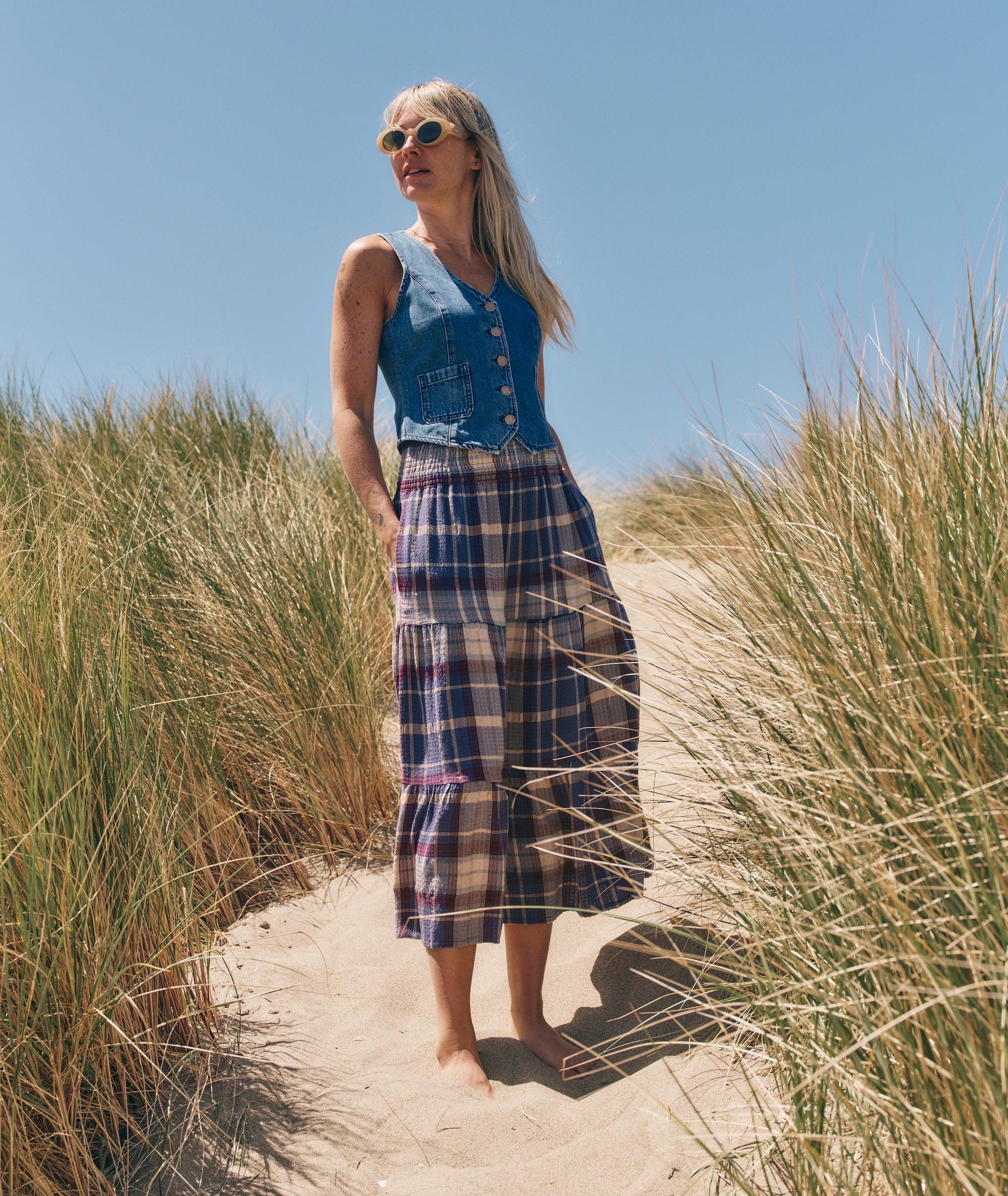 Chloe Smocked Maxi Skirt Product Image