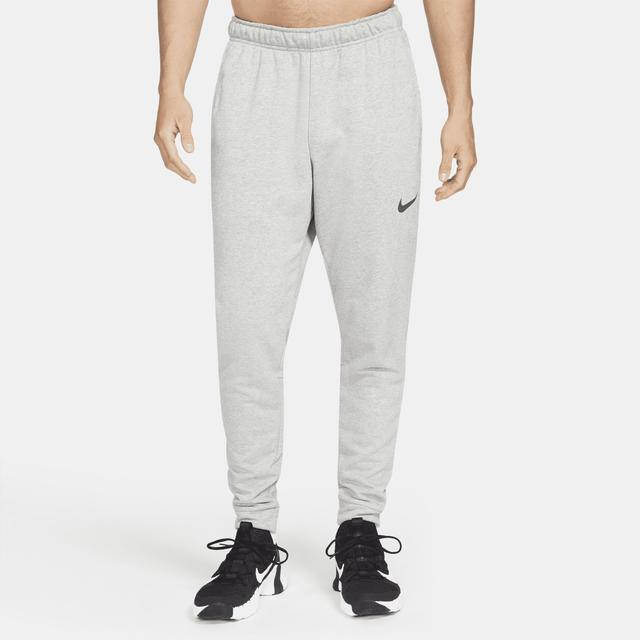 Mens Nike Dri-FIT Fleece Training Pants Grey Product Image