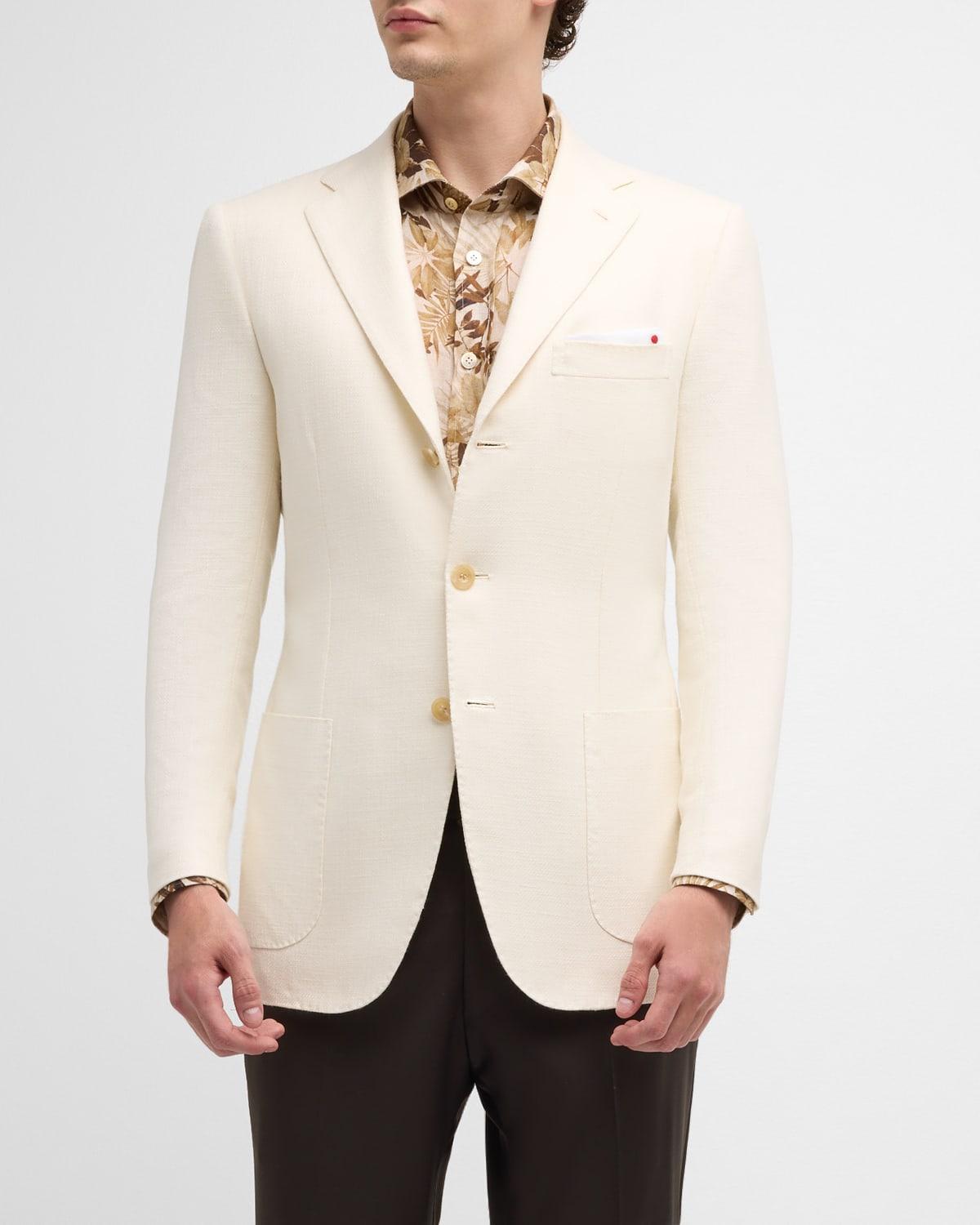 Men's Silk-Cotton Twill Blazer Product Image