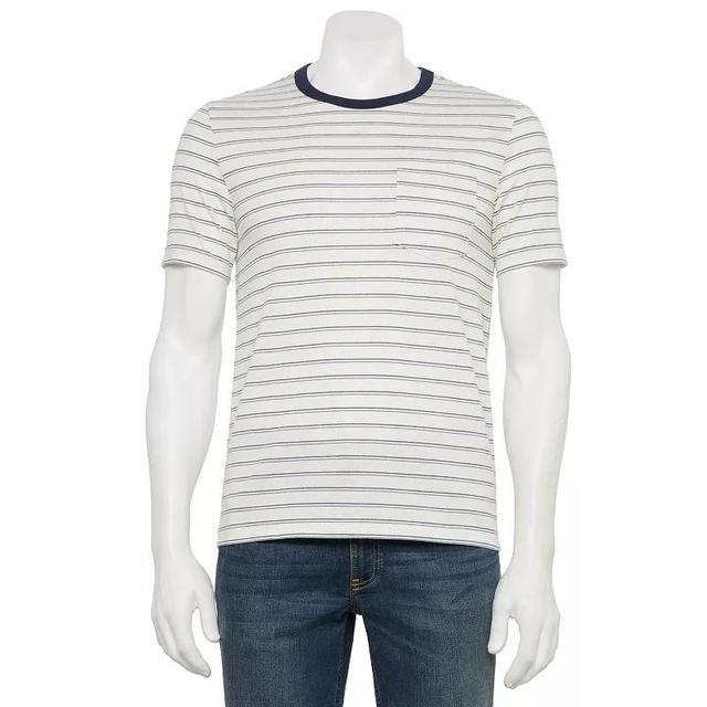 Mens Thomas Sterling Striped Short Sleeve Knit Tee Blue Stripe Product Image