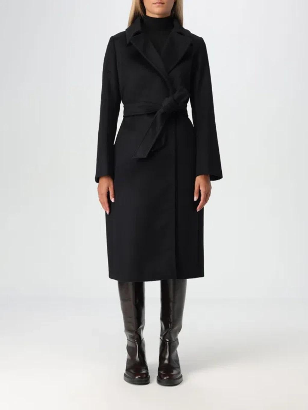 MAX MARA Manuela Icon Camel Coat In Black Product Image